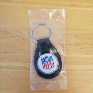 Vintage Official Licensed NFL Logo Leather Key Chain